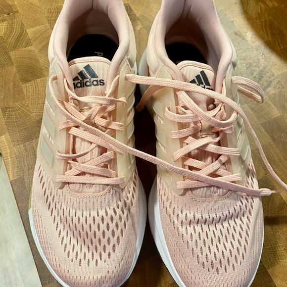 Women's Size 8.5 Pink Adidas Running Shoes - Picture 3 of 4